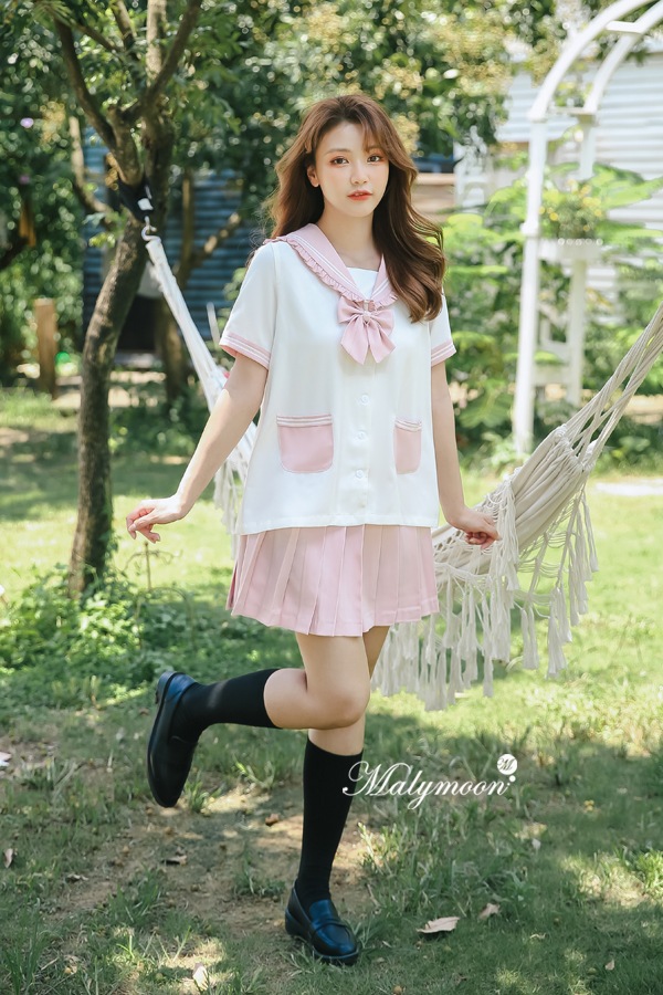 【即日発送】JK制服/セーラー服女子高生コスプレ《ハロウィンコスプレ3点セット》【Malymoon/マリームーン】【8825-2】