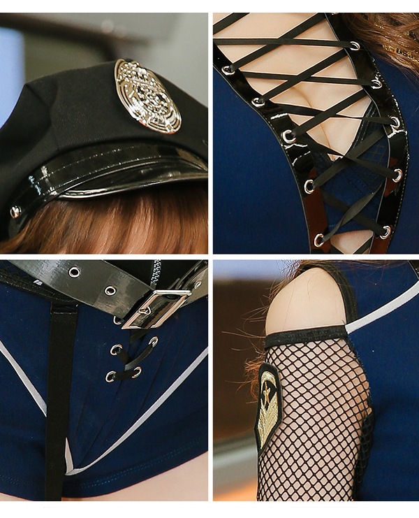 [Same-day shipping] Hard Police << Halloween Cosplay 6-piece set >>【Malymoon】[s8859-2]