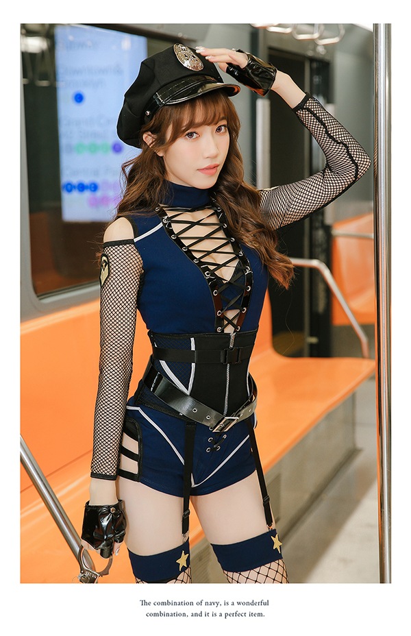 [Same-day shipping] Hard Police << Halloween Cosplay 6-piece set >>【Malymoon】[s8859-2]