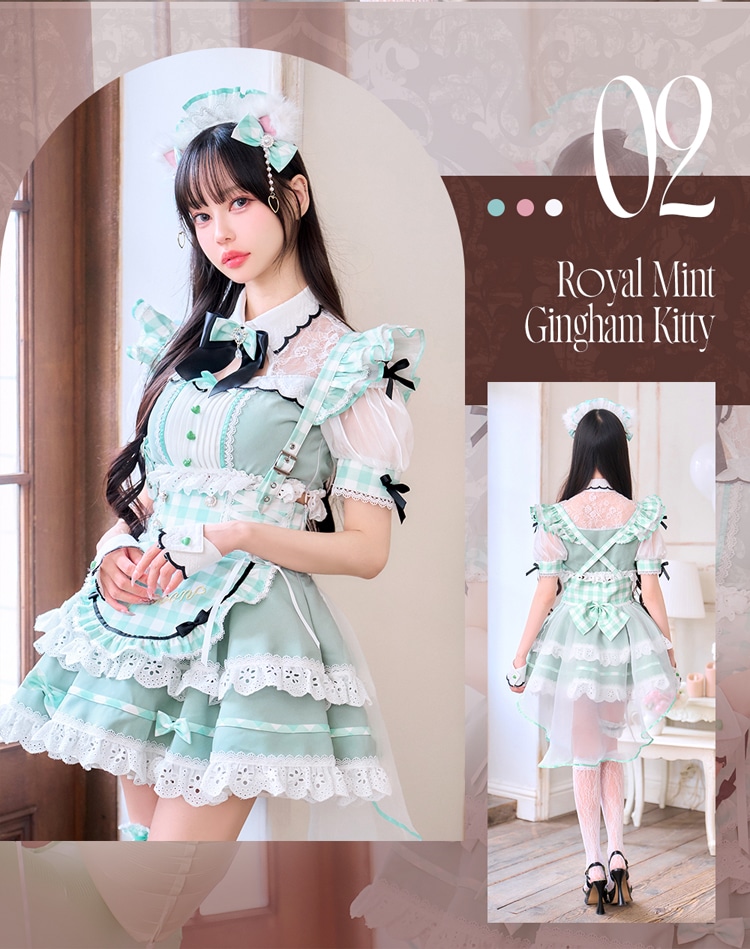 予約】【中村里砂着用】《mint》フレンチガーリーメイド＆キャット