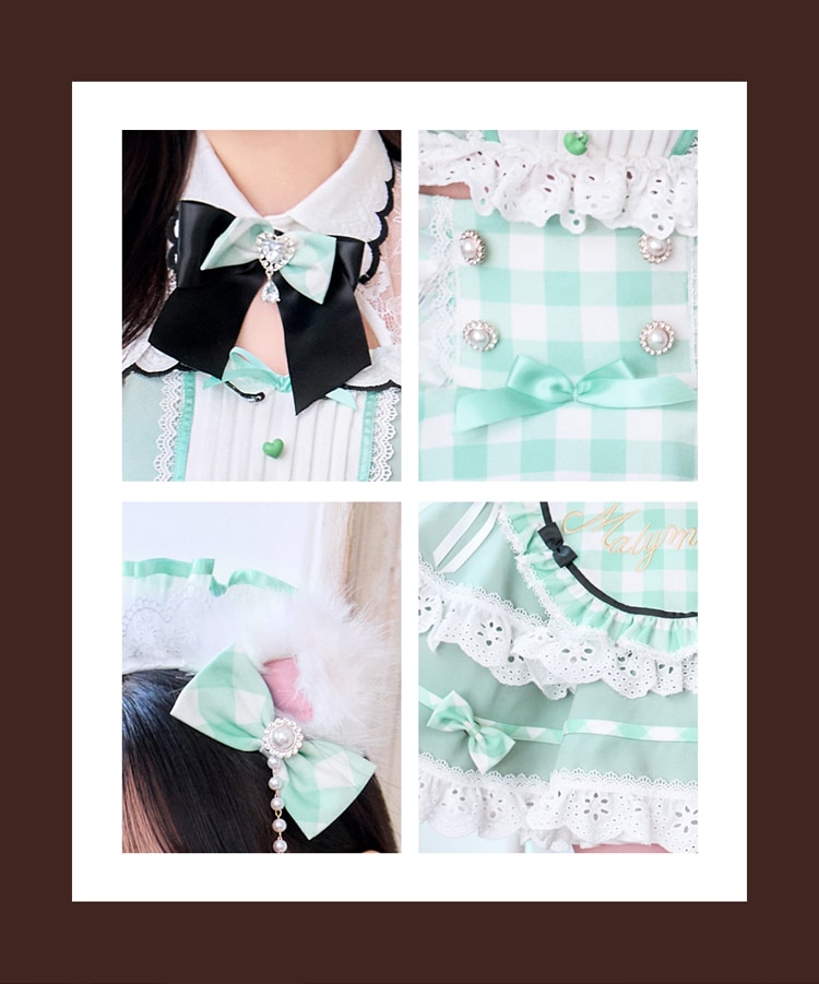 予約】【中村里砂着用】《mint》フレンチガーリーメイド＆キャット