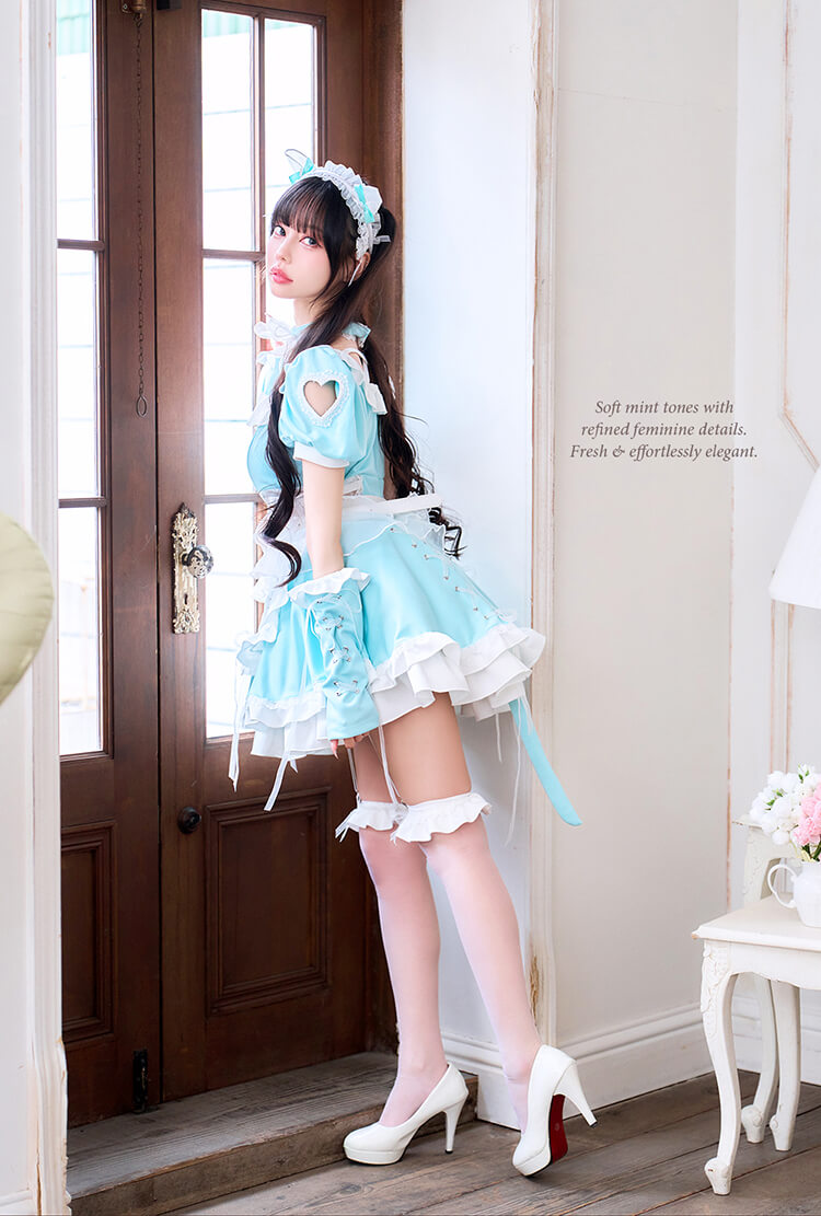 【予約】【中村里砂着用】《mint》フレンチガーリーメイド＆キャット【Malymoon/マリームーン】【CS25132】【CS25165】【CS25224】【CS26041】