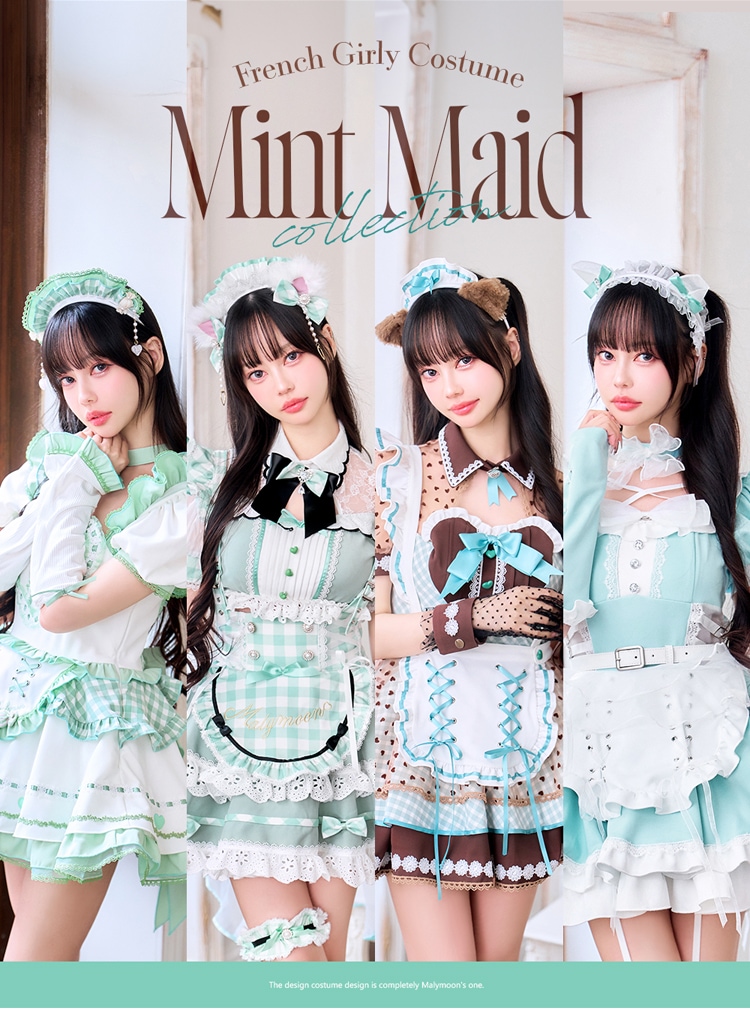 予約】【中村里砂着用】《mint》フレンチガーリーメイド＆キャット