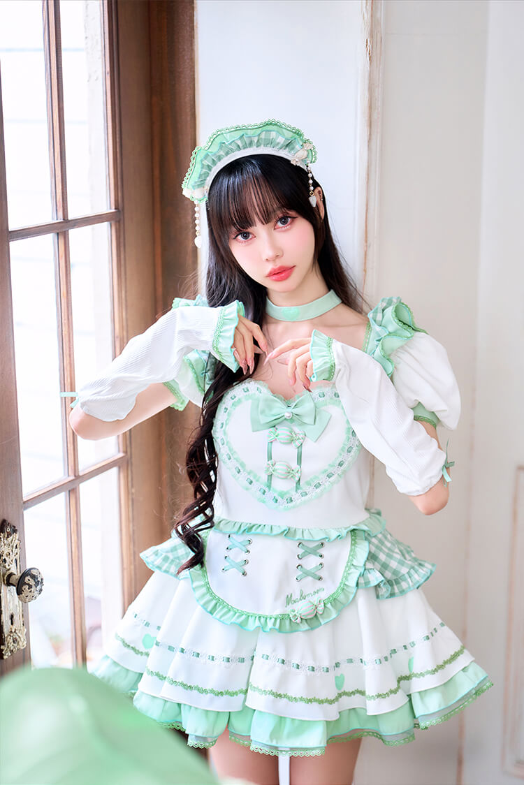 【予約】【中村里砂着用】《mint》フレンチガーリーメイド＆キャット【Malymoon/マリームーン】【CS25132】【CS25165】【CS25224】【CS26041】