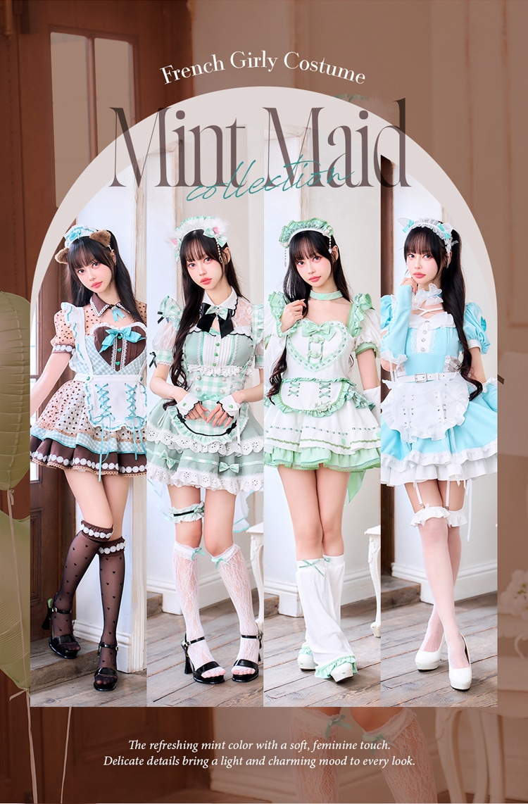 予約】【中村里砂着用】《mint》フレンチガーリーメイド＆キャット