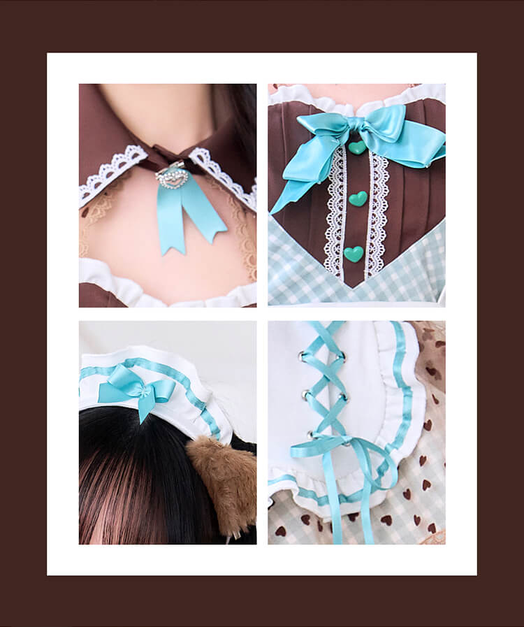 【予約】【中村里砂着用】《mint》フレンチガーリーメイド＆キャット【Malymoon/マリームーン】【CS25132】【CS25165】【CS25224】【CS26041】