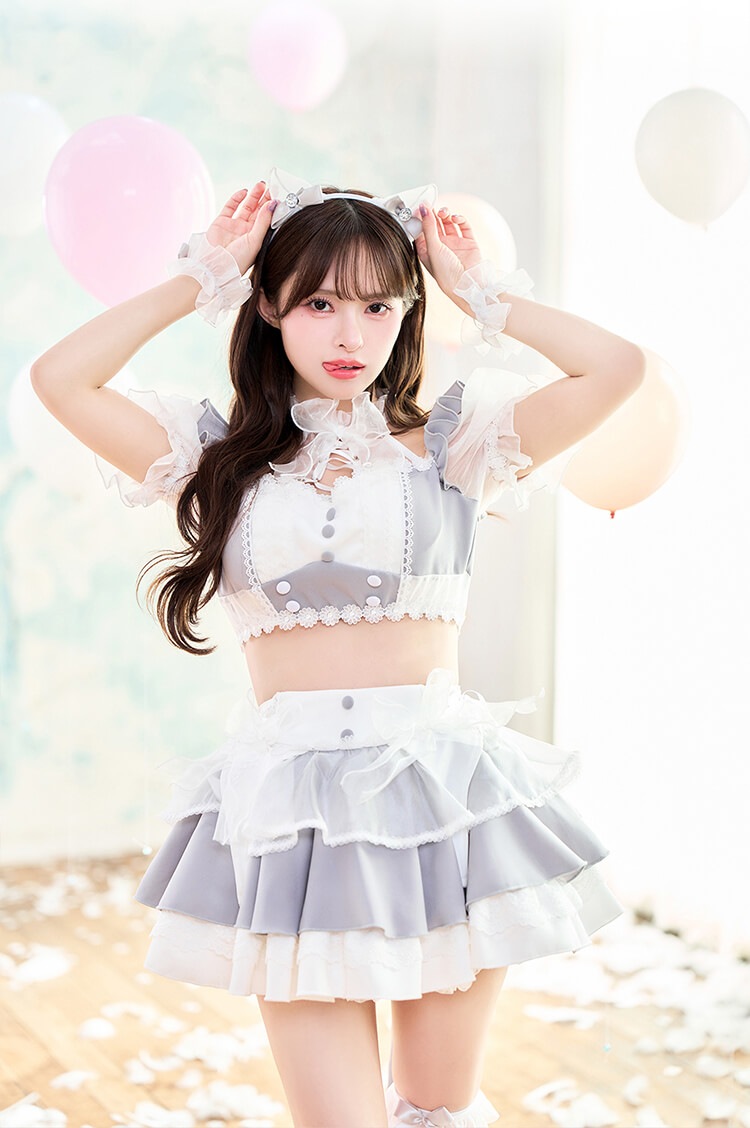 予約】【藤咲凪着用】チュールミーセパレートメイドキャット