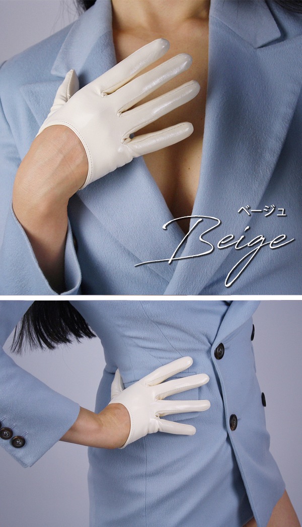 【ネコポス送料220円】エナメルショートグローブ《セクシーコスプレ小物》【s00495】