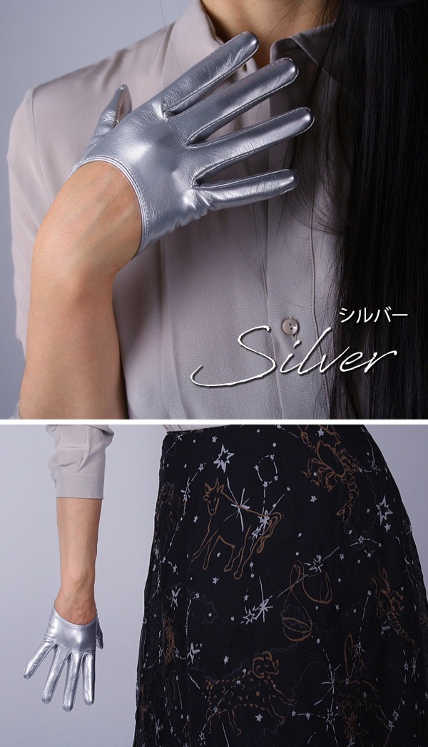 【ネコポス送料220円】エナメルショートグローブ《セクシーコスプレ小物》【s00495】