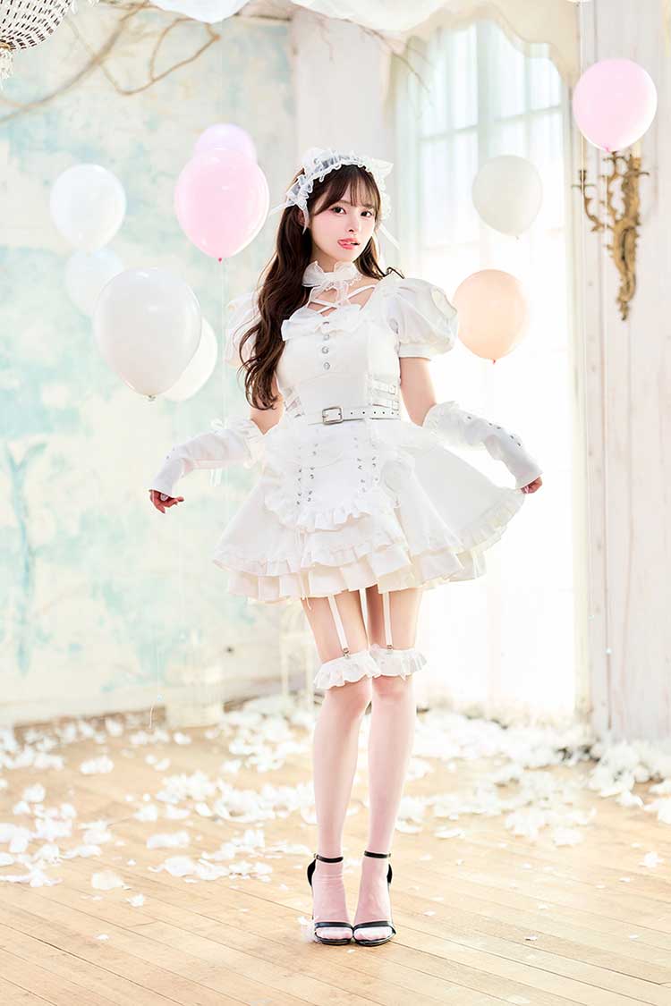 【ブラックは予約】【藤咲凪着用】ティンクヴェールキャットメイド《オリジナルコスプレ10点セット》【Malymoon/マリームーン】【CS25132】