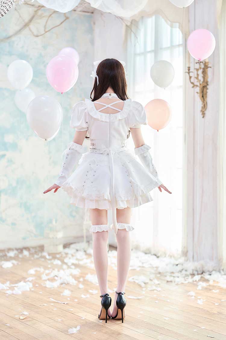 【ブラックは予約】【藤咲凪着用】ティンクヴェールキャットメイド《オリジナルコスプレ10点セット》【Malymoon/マリームーン】【CS25132】