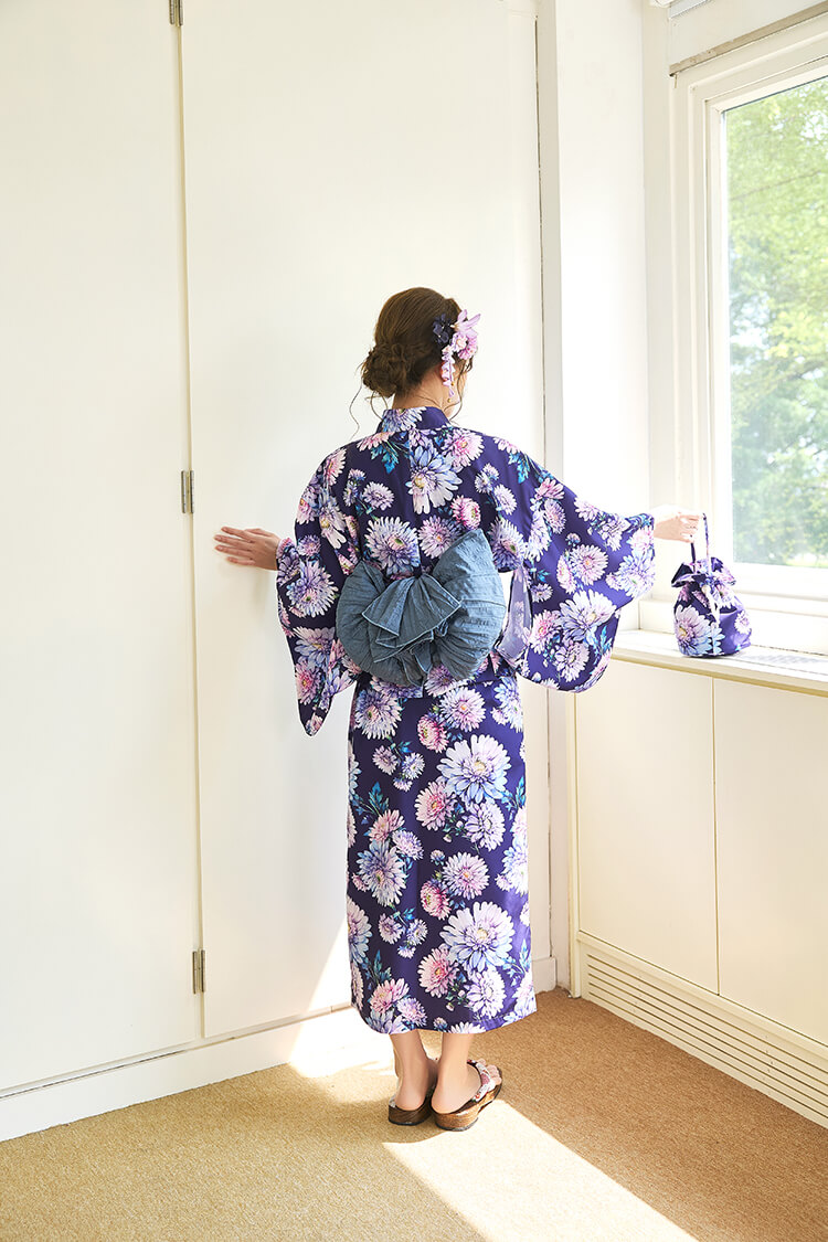 【即日発送】藤色ロマン淡華2way浴衣《浴衣4点セット》【Malymoon/マリームーン】【YK2610330】