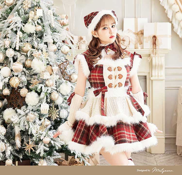 MLサイズは予約】【佐藤ノア着用】ミルキーニットダッフルチェック