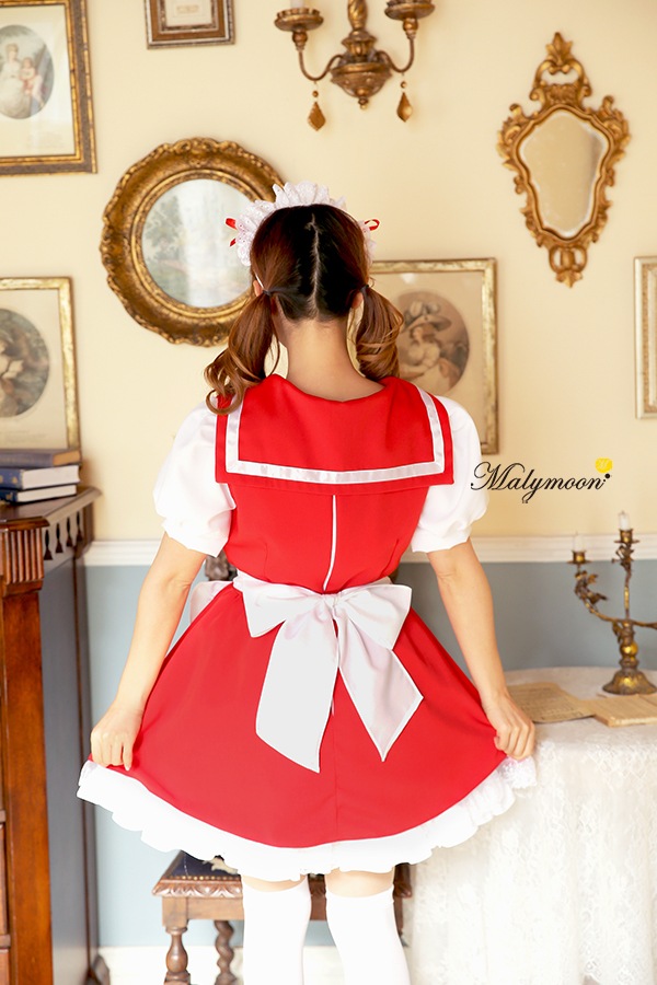 【取り寄せ】【レビュー投稿で白ニーハイプレゼント】完全受注オーダー高級メイド服《かわいいコスプレ3点セット》【odr8130】