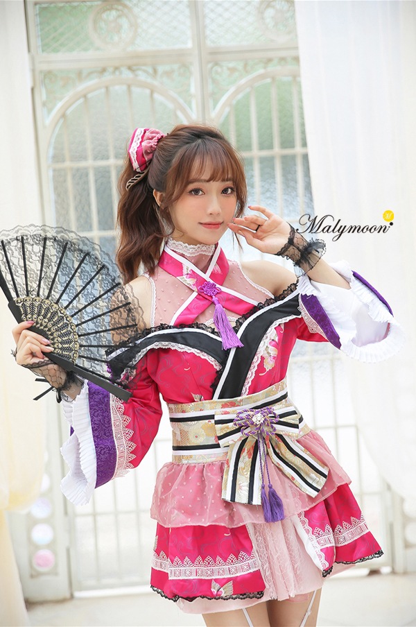 【即日発送】花魁(おいらん)2カラー《ハロウィンコスプレ9点セット》【Malymoon/マリームーン】【s8872】