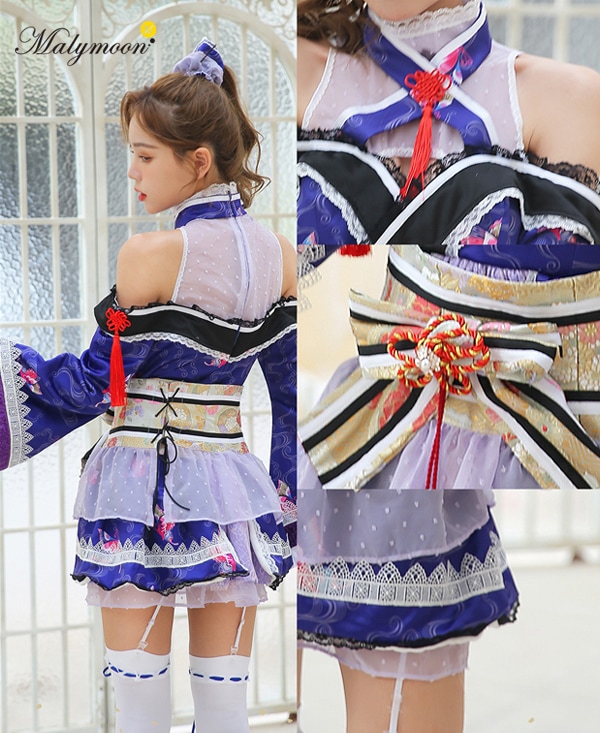 【即日発送】花魁(おいらん)2カラー《ハロウィンコスプレ9点セット》【Malymoon/マリームーン】【s8872】