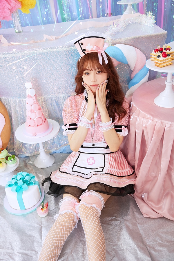 【即日発送】ジッパーナースメイド2カラー《ハロウィンコスプレ7点セット》【Malymoon/マリームーン】【s9542-3】