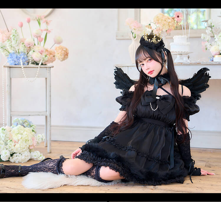 【予約-10月上旬頃より順次発送予定】【中村里砂着用】ホーリークラウンエンジェリックドレス 《ハロウィンコスプレ15点セット》【Malymoon/マリームーン】【CS25219】
