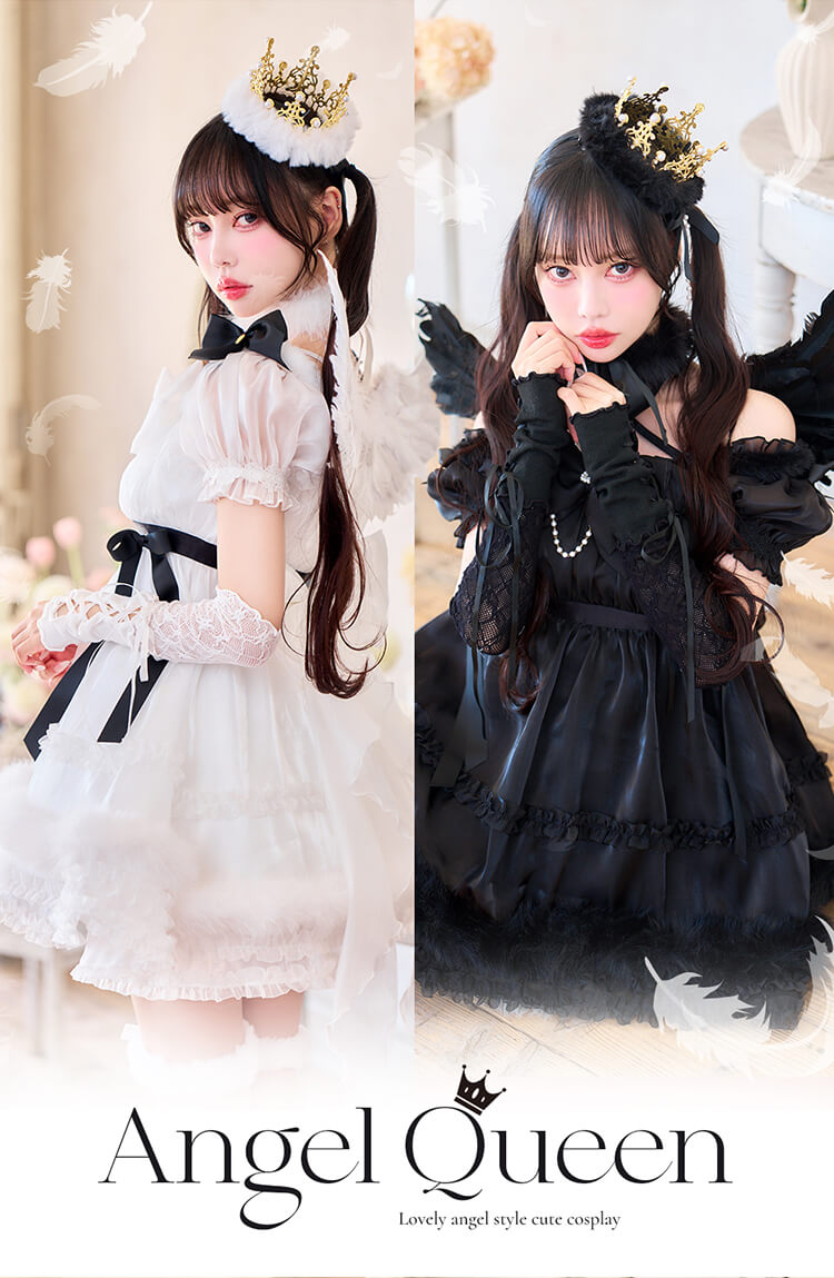 【予約-10月上旬頃より順次発送予定】【中村里砂着用】ホーリークラウンエンジェリックドレス 《ハロウィンコスプレ15点セット》【Malymoon/マリームーン】【CS25219】