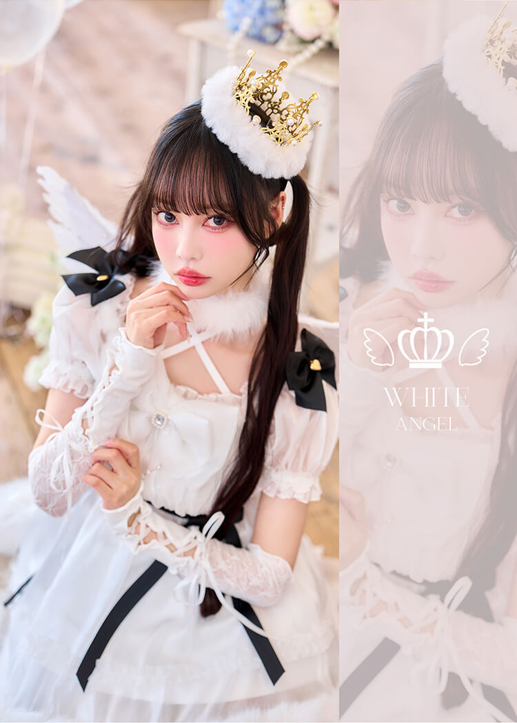 【予約-10月上旬頃より順次発送予定】【中村里砂着用】ホーリークラウンエンジェリックドレス 《ハロウィンコスプレ15点セット》【Malymoon/マリームーン】【CS25219】