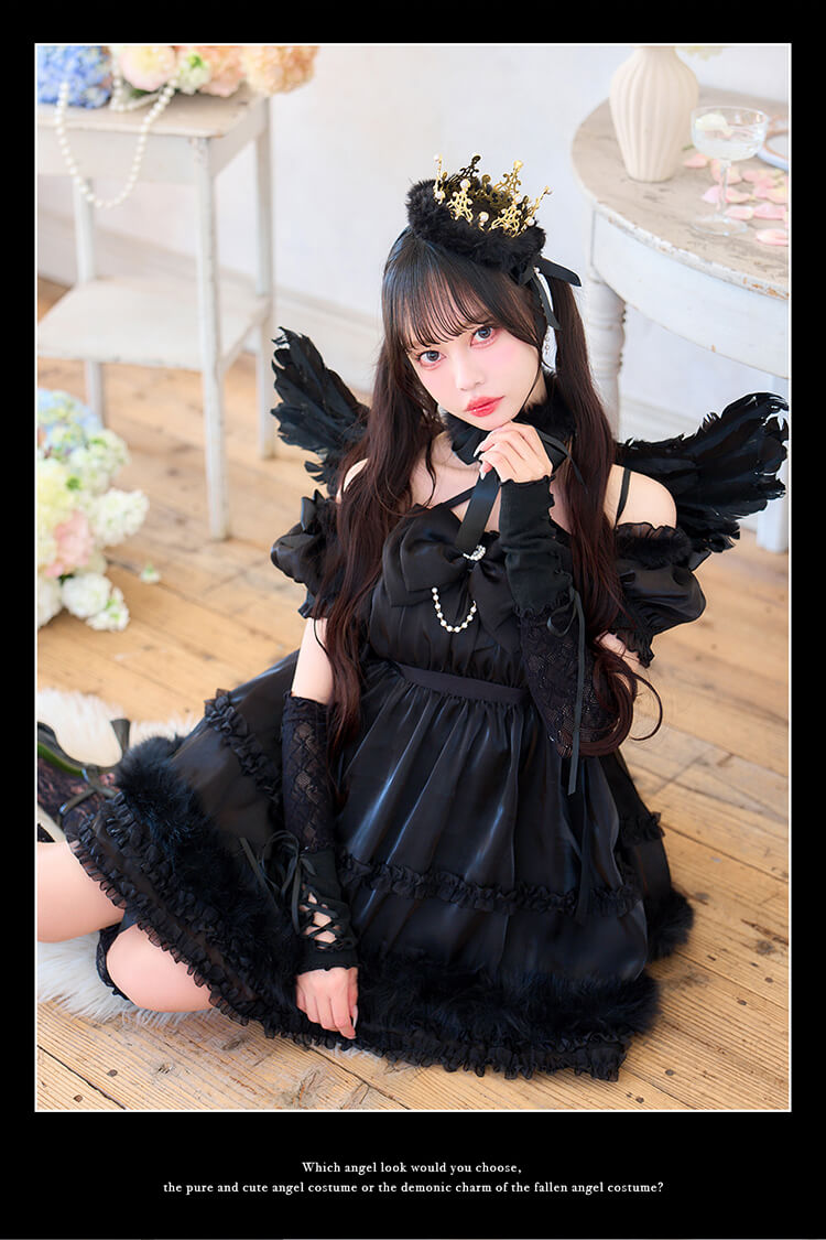 【予約-10月上旬頃より順次発送予定】【中村里砂着用】ホーリークラウンエンジェリックドレス 《ハロウィンコスプレ15点セット》【Malymoon/マリームーン】【CS25219】