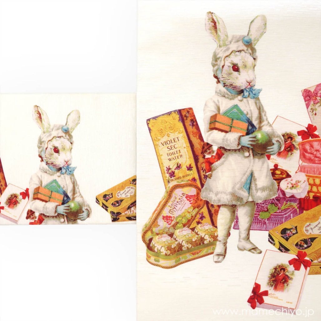 名古屋帯 プレゼント・ラヴィ（白）