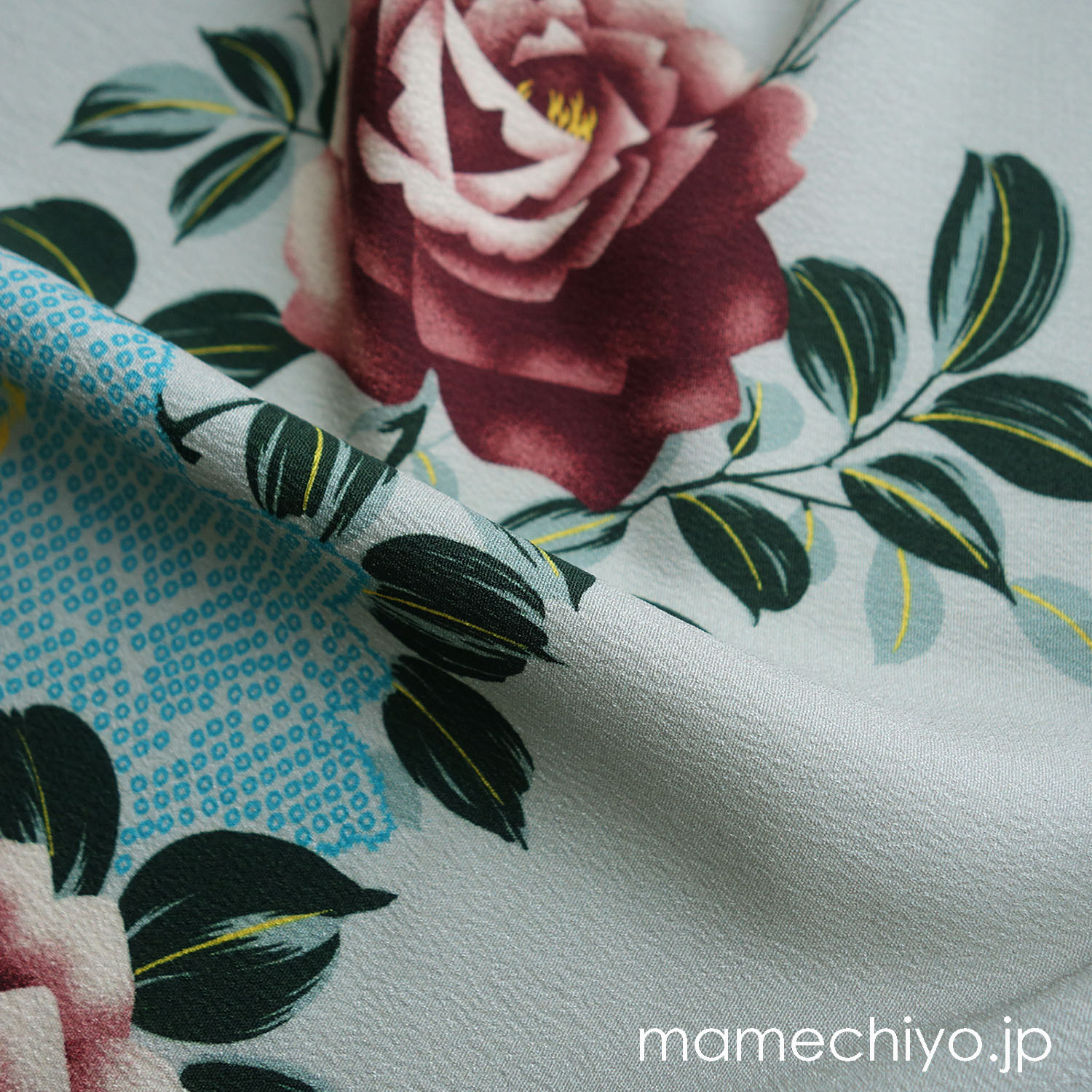 即納品】羽織 街に咲く薔薇（グレー）Mサイズ