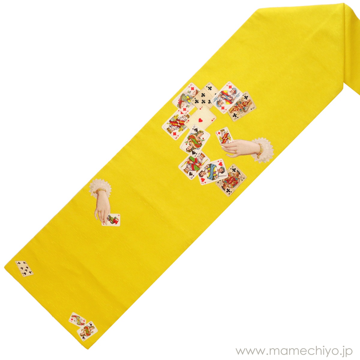 名古屋帯 トランプ（黄色）