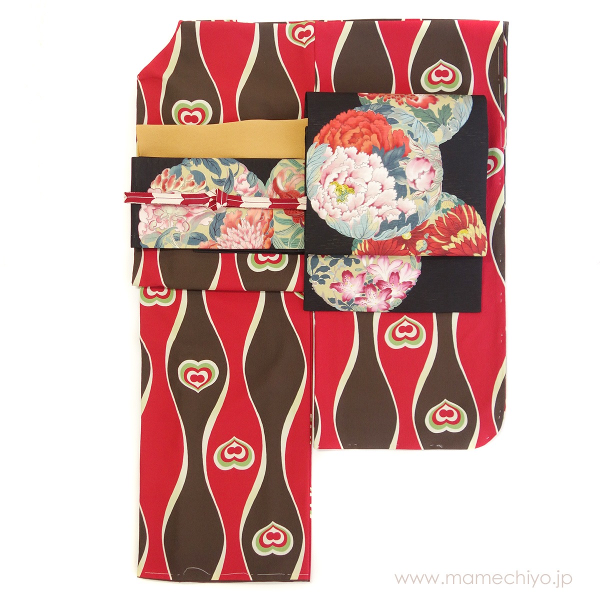 二尺袖 袷着物 ラブーシュカ (Mサイズ)