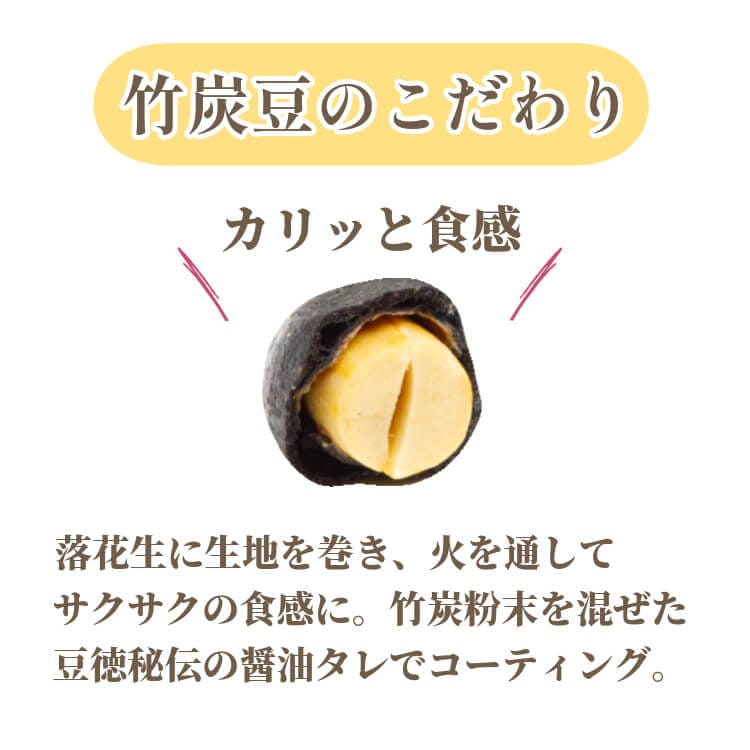 竹炭豆をお徳パックで ~徳用竹炭豆~