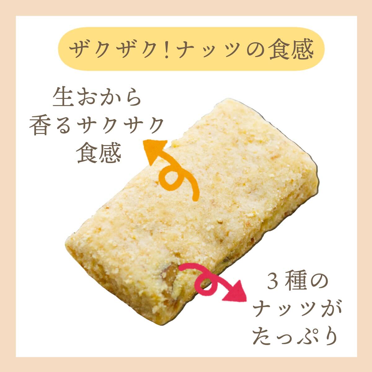 添加物不使用 ~ザクザクナッツのおからクッキー~