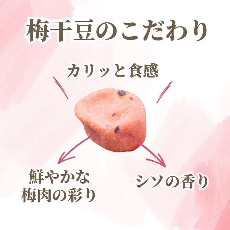 和の酸味でさっぱりと ~梅干豆~