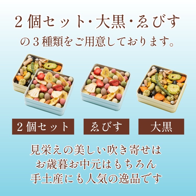 色とりどりのお菓子玉手箱 ~吹き寄せ ゑびす(夏秋)~