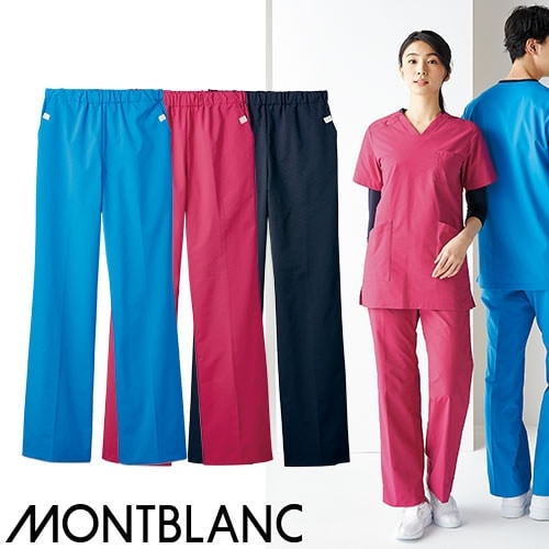 パンツ 総ゴム スクラブ 住商モンブラン MS741 白衣 ズボン ユニセックス 男女兼用 医療用 人気 制服 ユニフォーム 医師 看護師 病院 ストレッチ 軽量 おしゃれ かわいい 可愛い かっこいい 動きやすい おすすめ