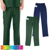 [メール便対応] 手術スラックス スクラブ パンツ KAZEN カゼン REP155 白衣 ズボン 手術衣 手術着 ユニセックス 男女兼用 医療用 人気 制服 ユニフォーム 医師 看護師 ナース ストレッチ おしゃれ かわいい かっこいい 動きやすい