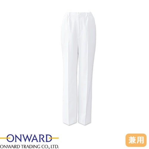 楽＆美パンツ オンワード ONWARD ラフィーリア PO-2024 白衣 ズボン スクラブ 白パンツ 白ズボン ユニセックス 男女兼用 医療用 人気 制服 ユニフォーム 医師 看護師 病院 おしゃれ かわいい 可愛い かっこいい