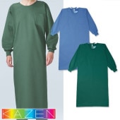 ガウン 手術用 手術衣 オペ着 KAZEN カゼン 手術ガウン 診察衣 135-51・52 医療 制服 ユニフォーム 綿 コットン 医者 縮みにくい 医師 看護師 ナース 病院 メディカル 公式 ウェア