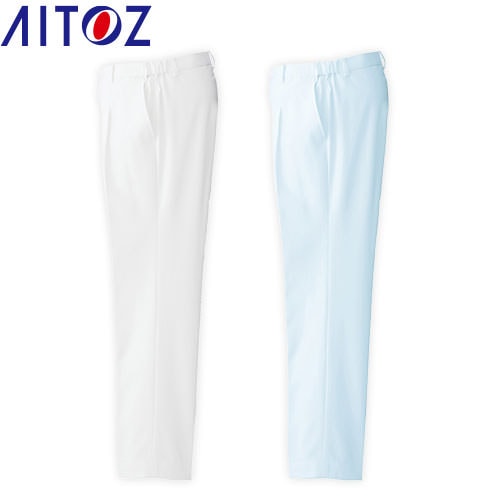 脇シャーリングパンツ 861361 白衣 ズボン AITOZ アイトス メンズ 男性用 白パンツ 白ズボン 医療 介護 人気 制服 ユニフォーム 医師 医者 看護師 ナース ストレッチ 病院 クリニック おしゃれ かっこいい