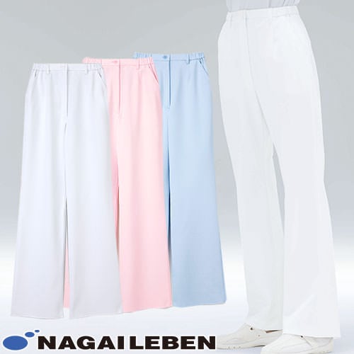 パンツ CA-1703 白衣 ズボン ナガイレーベン レディース 女性用 白パンツ 白ズボン 医療 介護 人気 制服 ユニフォーム 医師 医者 看護師 ブーツカット ストレート 病院 おしゃれ かわいい 可愛い 動きやすい おすすめ