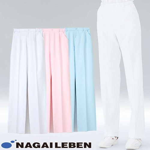 パンツ FT-4403 白衣 ズボン ナガイレーベン レディース 女性用 白パンツ 白ズボン 医療 介護 人気 制服 ユニフォーム 医師 医者 看護師 ストレッチ スリム 美脚 病院 おしゃれ かわいい 可愛い 動きやすい おすすめ