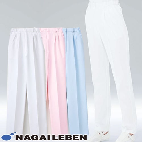 パンツ MI-4613 白衣 ズボン ナガイレーベン レディース 女性用 医療 介護 人気 制服 ユニフォーム 医師 医者 看護師 ウエストゴム 病院 歯科 歯科衛生士 おしゃれ かわいい 可愛い 動きやすい おすすめ