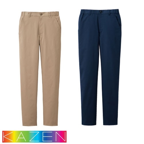 レディス パンツ KZN820 医療 白衣 ズボン KAZEN カゼン レディース 女性用 医療用 医者 医師 看護師 ナース 介護 病院 厨房 スリム S～5L 吸汗 快適 綿 ポリエステル ジザイア おしゃれ かわいい 可愛い 履きやすい