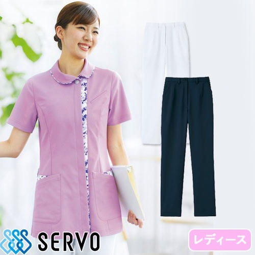 [特価]パンツ 白衣 ズボン MPAL-1905 サーヴォ Servo レディース 女性用 医療用 介護用 業務用 介護士 医療 制服 ユニフォーム 医者 医師 看護師 ナース 歯科 歯科衛生士 病院 軽量 ストレッチ おしゃれ かわいい 可愛い 履きやすい