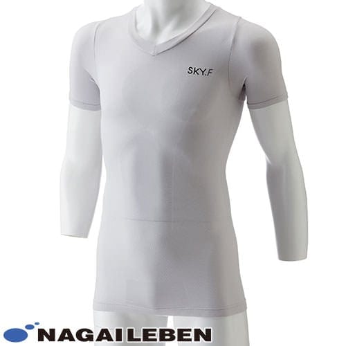 【メール便対応】ナガイレーベン SKYFメンズトップ SKF-7022 スクラブインナー Tシャツ アンダーシャツ 医療 制服 ユニフォーム 医者 医師 看護師 ナース 病院 おしゃれ かっこいい 動きやすいインナーシャツ 医療用 クリニック 着心地がいい