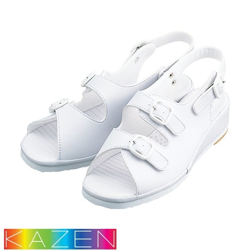 サンダル ナースサンダル 191-07 ナースシューズ KAZEN カゼン レザー 蒸れない 疲れにくい 滑らない 軽量 軽い 楽 医療 介護 看護師 ナース 介護士 病院 快適 プロ仕様 おしゃれ 人気 かわいい 可愛い 定番