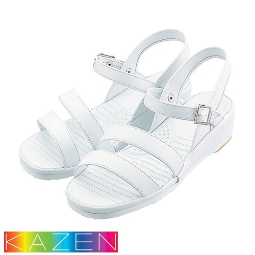 サンダル ナースサンダル 191-39 ナースシューズ KAZEN カゼン 蒸れない 疲れにくい 疲れない ヒール ヒール高 クッション 医療 介護 看護師 ナース 介護士 病院 事務 医療事務 快適 おしゃれ レザー 人気 かわいい 可愛い