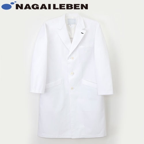 ナガイレーベン 男子シングルドクターコート PP-3300 ドクターコート 白衣 メンズ 男性用 医師 薬剤師 医療 制服 ユニフォーム 病院 おしゃれ かっこいい プロ仕様診察衣 実習衣 クリニック