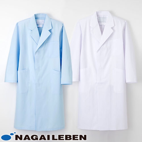 ナガイレーベン 男子シングル診察衣 KEX-5110 ドクターコート 白衣 メンズ 男性用 医師 薬剤師 医療 制服 ユニフォーム 病院 おしゃれ かっこいい プロ仕様診察衣 実習衣 クリニック