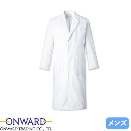 ドクターコート 白衣 診察衣 メンズ 男性用 CO-6005 オンワード ONWARD ラフィーリア 医師 薬剤師 医療 制服 ユニフォーム 病院 ロング丈 名入れ おしゃれ かっこいい 軽量 工業洗濯対応 丈夫 シンプル おすすめ 人気