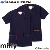 スクラブ 白衣 医療 半袖 MFF-5832 ナガイレーベン Naway 男女兼用
